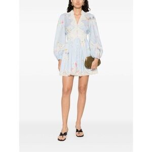 Zimmermann Women Lucky Linen Mini Dress au 1